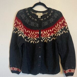 Eddie Bauer Womens Holiday Sweater Large